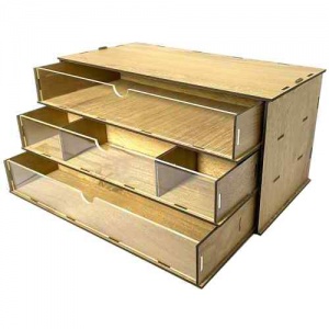 Stackable Drawer Making Kit Stackable Storage Kit - Double - 3 Drawers with Dividers